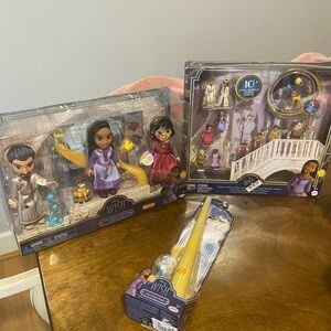 DISNEY Wish Magical Doll Bundle Toys Girls Wand Dolls Figures Christmas Gift